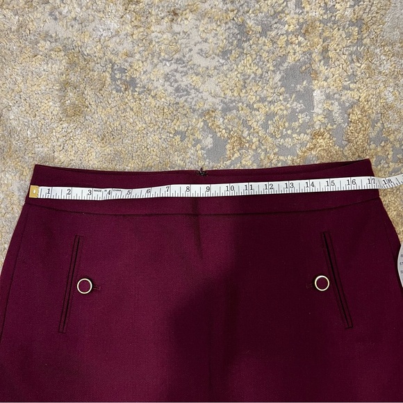 Ann Taylor LOFT Maroon Size 10 Classic Skirt - Picture 4 of 11